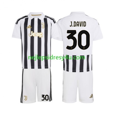 Fotbalový Dres Juventus Jonathan David 30 Dětské Domácí 2026/27 Fotbalový Dres Juventus Jonathan David 30 Dětské Domácí 2026/27